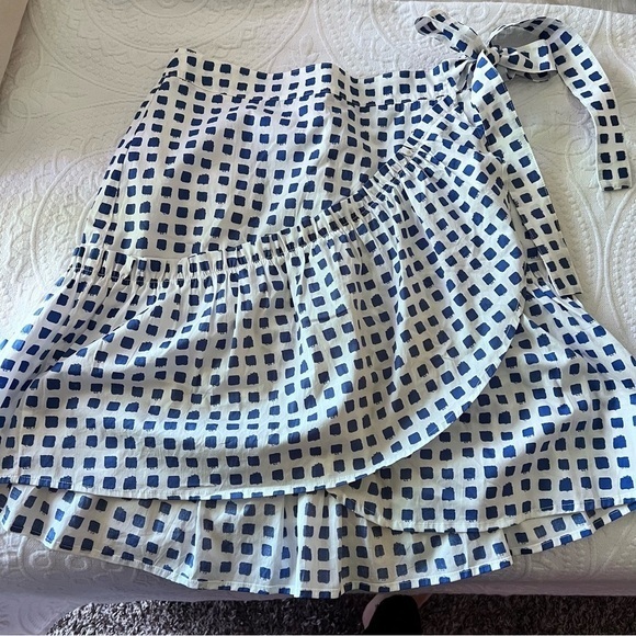 Vineyard Vines Painterly Grid Wrap Skirt‎ - Picture 7 of 8